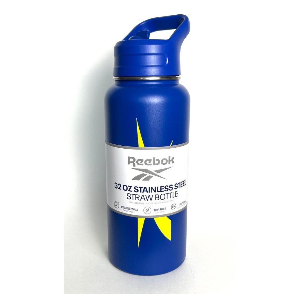 Reebok Water Bottle - Stainless Steel 32oz Blue
